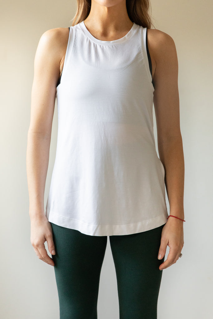 The Lucy- white tank top