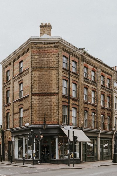 Vintage London building, UK street view